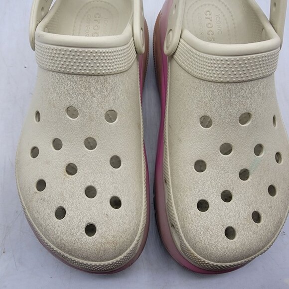 Crocs Mega Crush Classic Womens 9 Platform Clogs Comfort Walking Casual - Picture 10 of 13